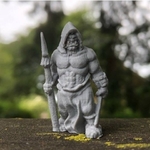  D6modular fantasy: half-orc vagabond (heroic scale)  3d model for 3d printers