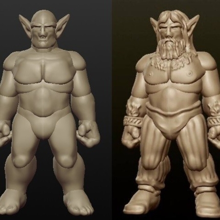 Sculptris Dummy: Firbolg (Masculine)