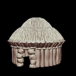 Modelo 3d de Kyn finvara duende hut (escala heroica) para impresoras 3d