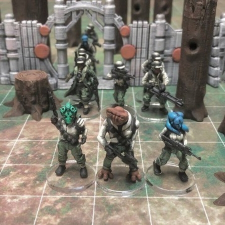 Alien Rebelde Troopers (28mm/escala Heroica)