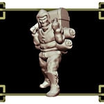  Townsfolke: porter (28mm/heroic scale)  3d model for 3d printers