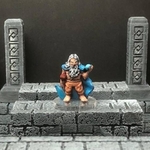  Thyrik, hill dwarf sorcerer (28mm/heroic scale)  3d model for 3d printers