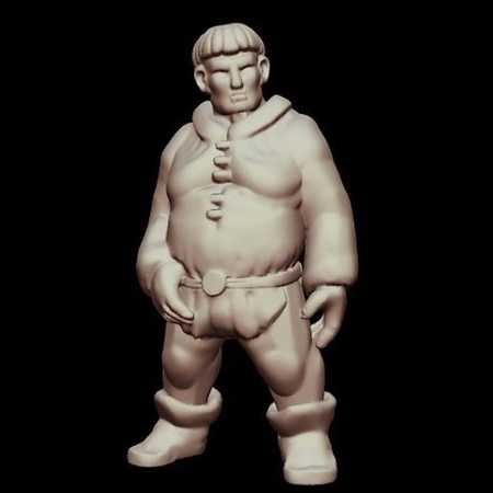  Townsfolke: oaf (28mm/heroic scale)  3d model for 3d printers