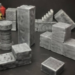  Scatterblocks: cyclopean stone parts expansion (28mm/heroic scale)  3d model for 3d printers