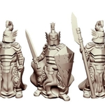  Dragon knights (28mm/heroic scale)  3d model for 3d printers
