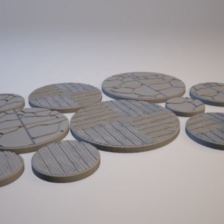  Z.o.d. dungeon theme bases (28mm/heroic scale)  3d model for 3d printers