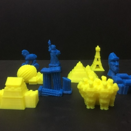 Alien architects: monument counters  3d model for 3d printers