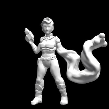  Gella, sapient shapeshifting slime-alien (28mm/heroic scale)  3d model for 3d printers