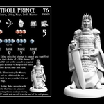  Troll prince (18mm scale)  3d model for 3d printers