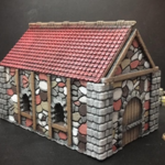  Medieval cottage (15mm scale)  3d model for 3d printers