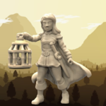   wenda, novice adventurer (28mm/heroic scale)  3d model for 3d printers