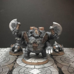  Netherforge badger king (28mm/heroic scale)  3d model for 3d printers