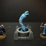  Delving decor: water serpent (28mm/heroic scale)  3d model for 3d printers