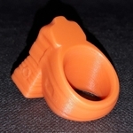 Modelo 3d de Rosa anillo para impresoras 3d