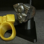 Modelo 3d de Rosa anillo para impresoras 3d