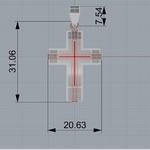  Cross 3d print model 3d print model  3d model for 3d printers