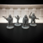  Yong bu-gong racketeers (18mm scale)  3d model for 3d printers