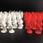  Fantasy warriors (18mm scale)  3d model for 3d printers