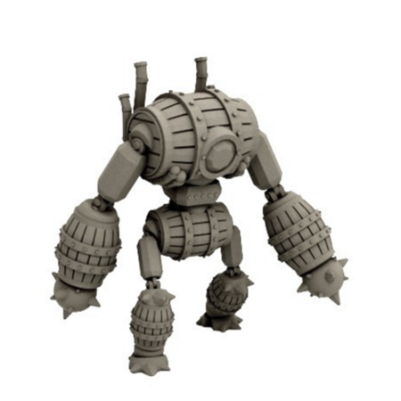 Modelo 3d de El barril de golem (18mm escala) para impresoras 3d