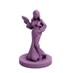 Modelo 3d de Sci-noir femme fatale (18mm escala) para impresoras 3d