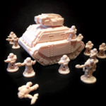  Gilgamesh pattern battle tank (18mm scale)  3d model for 3d printers