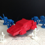  Serengeti knifehawk (80's hovercar in 18mm scale)  3d model for 3d printers