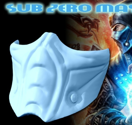 Sub Zero Mask - Full Size. Mortal Kombat