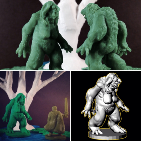  Swamp trolls (18mm scale)  3d model for 3d printers