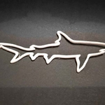  Shark outline  3d model for 3d printers