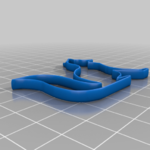  Fox outline jewellery  3d model for 3d printers