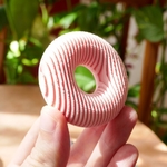 Modelo 3d de Donut / titular de la tarjeta para impresoras 3d