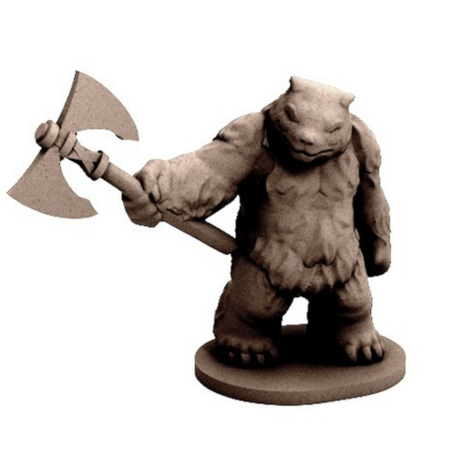 Bear Warrior of the Ironwood (18mm scale)