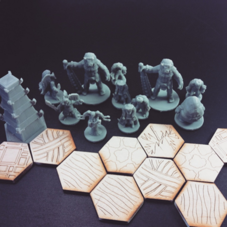  Pocket-tactics: night parade of the yokai  3d model for 3d printers