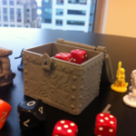  Tresure chest dice case  3d model for 3d printers