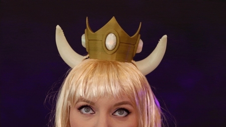  Bowsette led crown  3d model for 3d printers