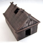  Viking house  3d model for 3d printers