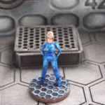  Female starfarer (28mm miniature)  3d model for 3d printers