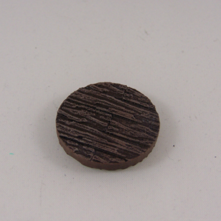 25mm wooden plank base for 25-30mm miniature games  3d model for 3d printers