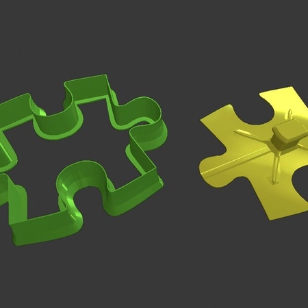  Cookie cutter - puzzle  3d model for 3d printers