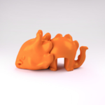 Modelo 3d de Secorative gato y el dinosaurio para impresoras 3d