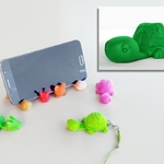 Modelo 3d de Tortuga llavero / smartphone stand para impresoras 3d