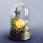  Base for glass dome - terrarium  3d model for 3d printers