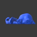  Elephant keychain / smartphone stand  3d model for 3d printers
