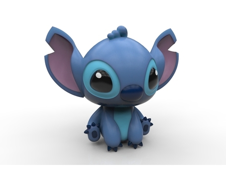  Stitch  3d model for 3d printers