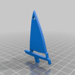  Boat jewel or keychain  3d model for 3d printers