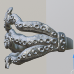  Octopus bangle / ring  3d model for 3d printers