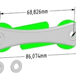 Modelo 3d de Suiza llavero para impresoras 3d