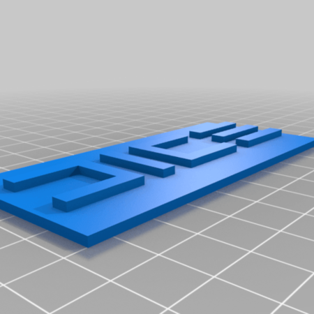  Dice hardline keychain  3d model for 3d printers