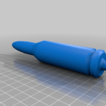  Full size 50 cal bullet keychain. approx. 150mm tall.  3d model for 3d printers