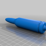 Modelo 3d de Tamaño completo 50 cal bala llavero. aprox. 150mm de altura. para impresoras 3d